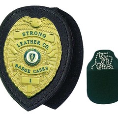 (+) Recessed Badge Holder For Neck or Belt