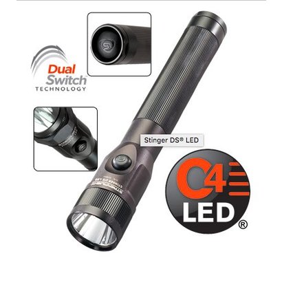 Streamlight Flashlight Stinger DS LED HL With AC and DC Chargers