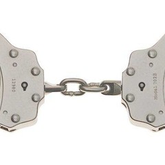 Peerless Handcuff Company Model 702C - Oversize Chain Link Handcuff - Nickel