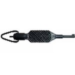 ZAK Tool Handcuff Key ZT9P Knurled Flat Grip Swivel Key Polymer - Black