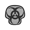 Maxpedition Patch BIO-HAZARD SKULL Black/Grey