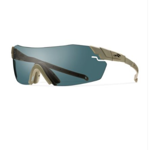 Smith Optics PivLock Echo Ballistic Eyewear, Tan Frame w/ Gray, Clear, Ignitor