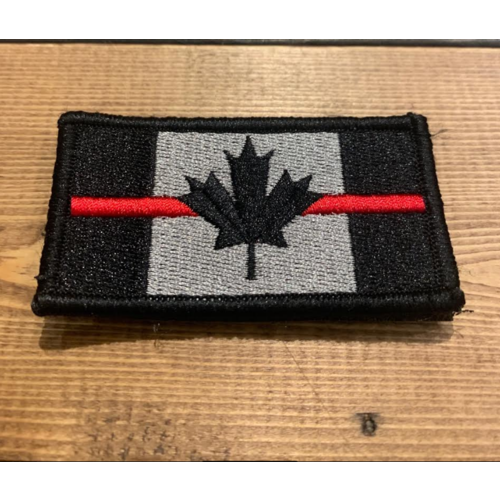 Joint Force Tactical Thin Red Line Canada Flag Patch - Subdued
