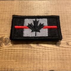 Joint Force Tactical Thin Red Line Canada Flag Patch - Subdued