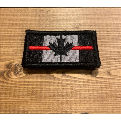 Joint Force Tactical Thin Red Line Canada Flag Patch - Subdued