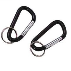 Rothco Carabiner 60mm W/Key Ring 2 Pack NOT for Climbing