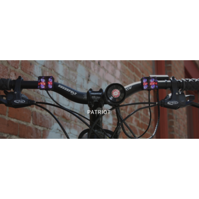 CycleSiren Patriot Mini-Siren Dual Separate LED Strobe Light