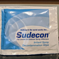 Sudecon  OC Spray Decontamination Wipes