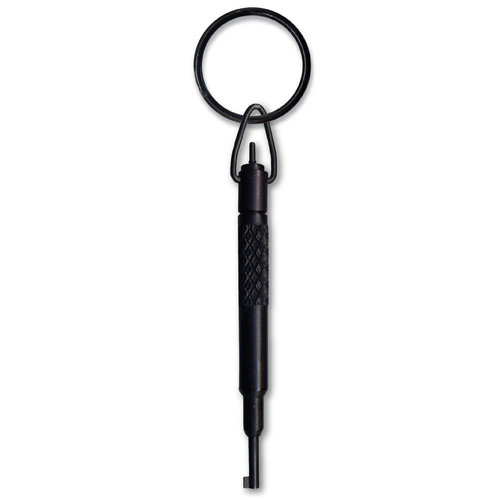 ZAK Tool Handcuff Key ZT11-LG 5" Large Grip Aluminum Swivel Key Black