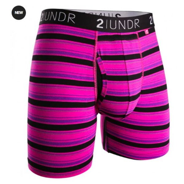 2UNDR Men's Swing Shift Boxer Briefs (Pink, X-Large) 