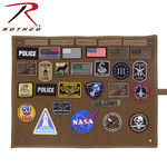Rothco Morale Patch Board Hanging Roll up 24" W x 18.5 L (Coyote)