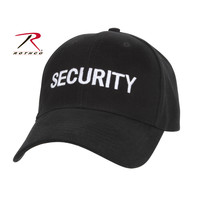 Rothco Low Profile Cap SECURITY Black W/White Letters