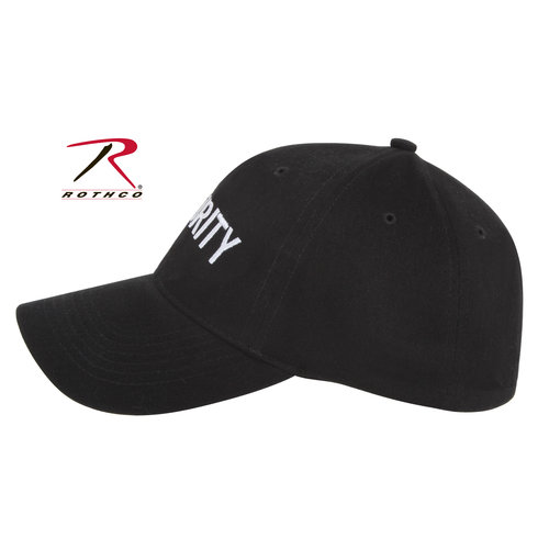 Rothco Low Profile Cap SECURITY Black W/White Letters