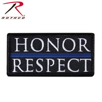 Rothco (+) Honor And Respect Thin Blue Line Patch