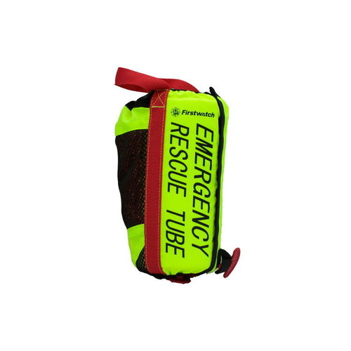 FirstWatch Safety Gear Inflatable Rescue Tube Throw Bag With 100' Rope