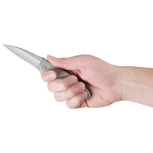 Kershaw LEEK Stainless Plain Edge Assisted Folding Knife