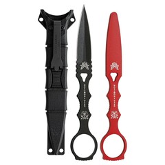 Benchmade SOCP Spear Point Plain Edge Comb W/Trainer Tan Sheath