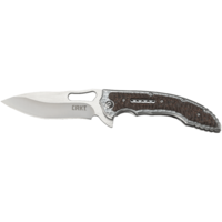CRKT FOSSIL Plain Edge Knife Brown 5470