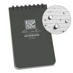 Rite In The Rain 3" x 5" Pocket Top Spiral Universal Pattern Grey/Grey