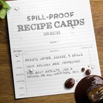 Rite In The Rain Recipe Cards (Water proof) 3" x 5" (6" x 5" open) 50 Pack