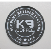 K-9 Coffee Rubber Table Coasters