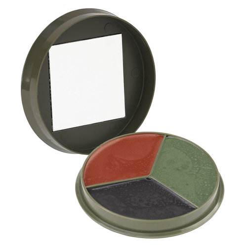 CAMCON Camouflage Cream Compact ( Face paint ) Olive/Brown/Black