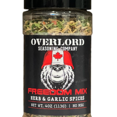 Overlord Seasoning Co Freedom Mix Herb & Garlic Spices