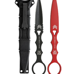 Benchmade SOCP Spear Point Plain Edge Comb W/Trainer Black Sheath