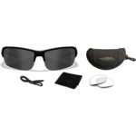 WILEY X VAPOR Grey/Clear Lenses Matte Black Frame