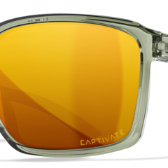 WILEY X Alfa Captivate Pol Bronze Mirror/Gloss Crystal Light Olive Frame