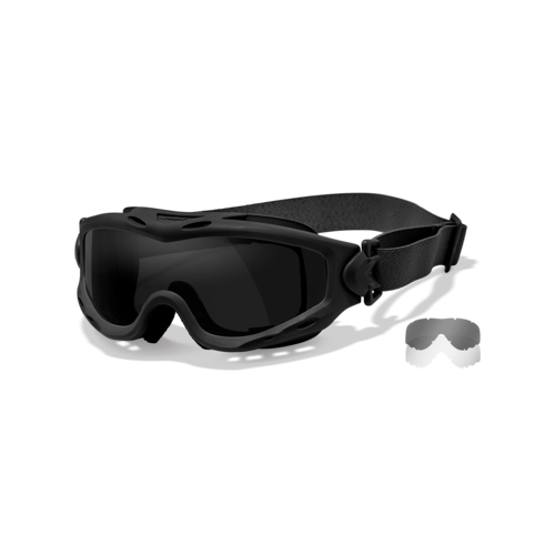 WILEY X SPEAR Goggle Kit Matte Black Frame Grey/Clear