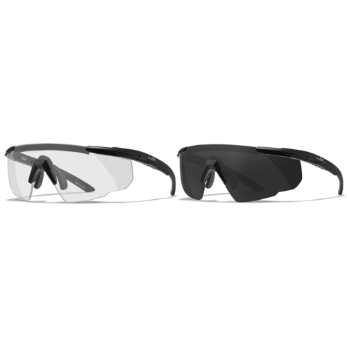 WILEY X SABER Advanced Clear/Grey Lenses Matte Black Frame