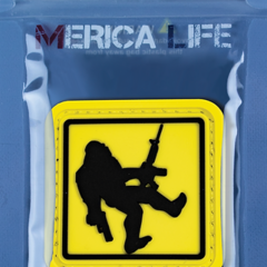 MericaLife Big Foot Crossing Sign Armed Patch