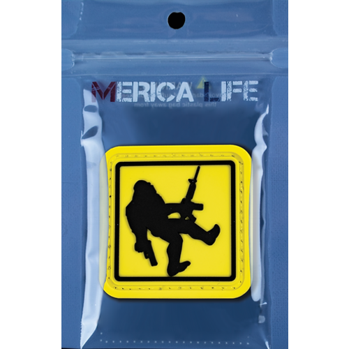 MericaLife Big Foot Crossing Sign Armed Patch