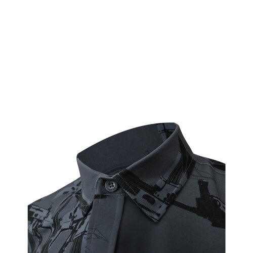 Retro Rifle Palm Shirt - Gray