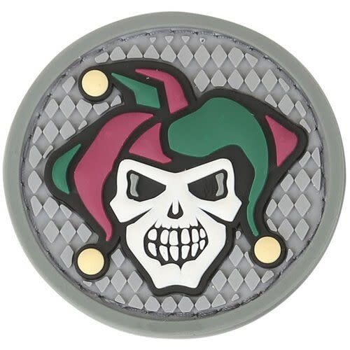 Maxpedition Jester Skull Patch Grey/Red/Green