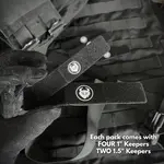 Militaur (+) Strap Keepers  - Package (4 x 1") (2 x 1.5")