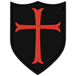 MericaLife Knights Templar Cross Black & Red