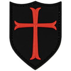 MericaLife Knights Templar Cross Black & Red