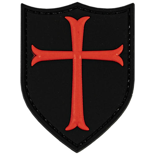 MericaLife Knights Templar Cross Black & Red