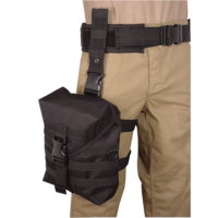 VOODOO Tactical Drop Leg Gas Mask Hip Platform - Black