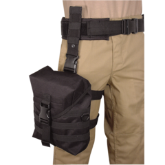 VOODOO Tactical Drop Leg Gas Mask Hip Platform - Black