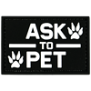 MericaLife Ask To Pet Patch