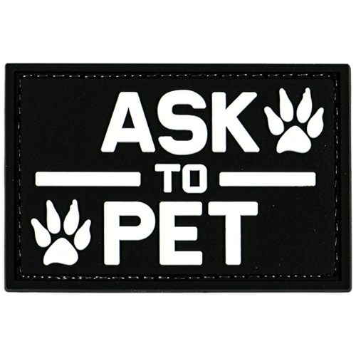 MericaLife Ask To Pet Patch