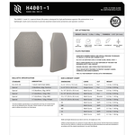 LORICA Equipment H4001-1 Level III Rifle Plate