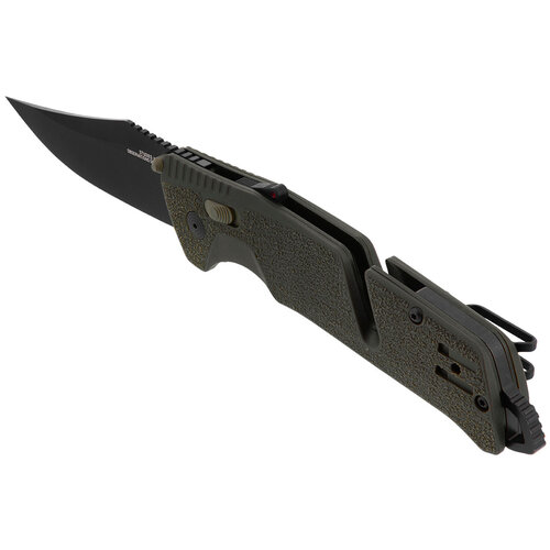 SOG Trident AT Partially Serrated Olive Drab