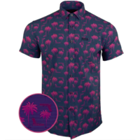 Retro Rifle Rising Palm - Dark Blue