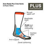5.11 Tactical Duty Ready Plus Crew Socks - 3 Pack