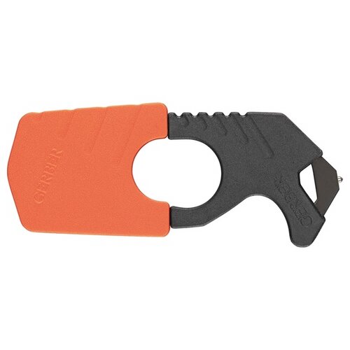 Gerber Strap Cutter Black With Orange Sheath and Glass Breaker