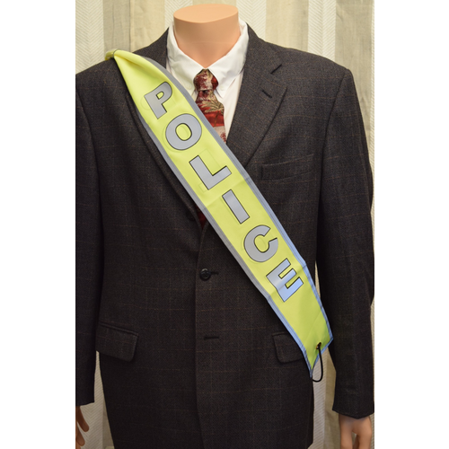 DSM Safety Products Police - Safety Banner w/ Belt Pouch